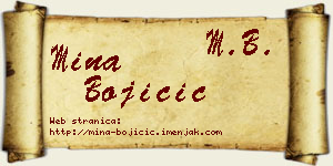 Mina Bojičić vizit kartica